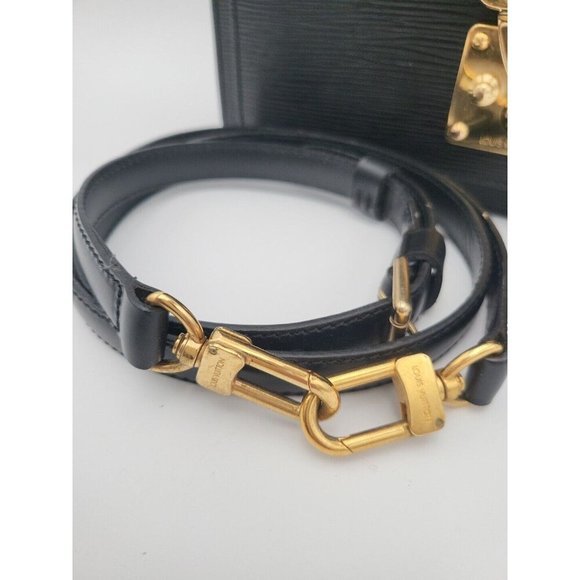 LOUIS VUITTON Epi Monceau M52122 Handbag Shoulder Bag Black leather Strap Keys - Picture 4 of 16